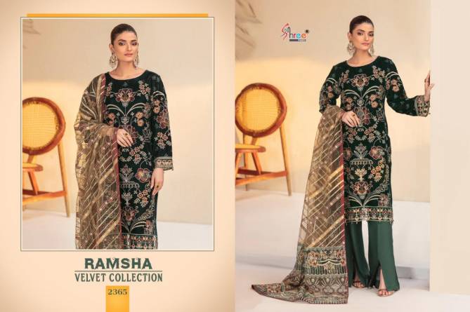 Shree Ramsha Velvet Fancy Festival Wear Latest Pakistani Salwar Suit Collection